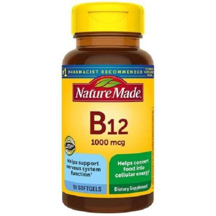 Nature Made Vitamin B12 1000mcg 90 Softgels.