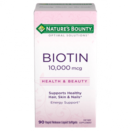 Nature’s Bounty Biotin 10,000mcg 90 Softgels