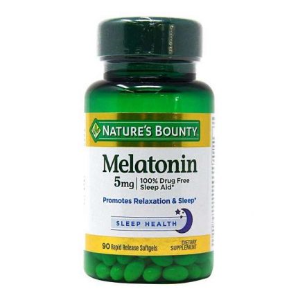 Nature’s Bounty Melatonin 5mg 90 Softgels.
